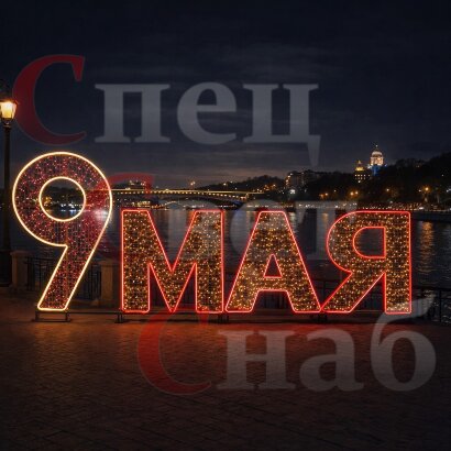 Украшение города к 9 мая 4м