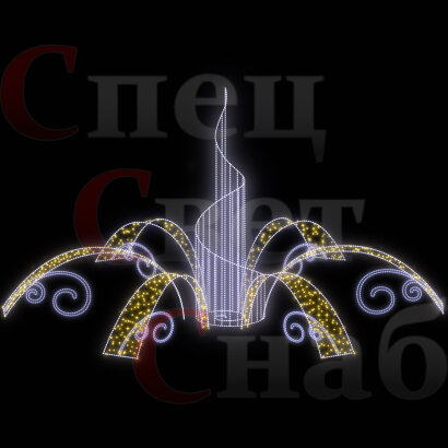 Уличный световой фонтан "Симфония переливов"