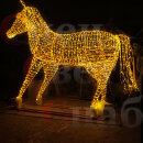 Световая уличная фигура 3D "Конь" 2х2.6м тепло-белый