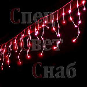 Светодиодная гирлянда бахрома Красная 3x0,6м